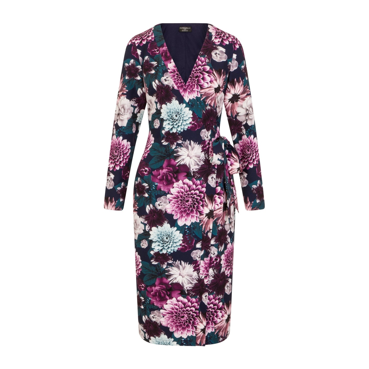 Floral - Front - Paper Dolls Womens-Ladies Paxton Wrap Dress