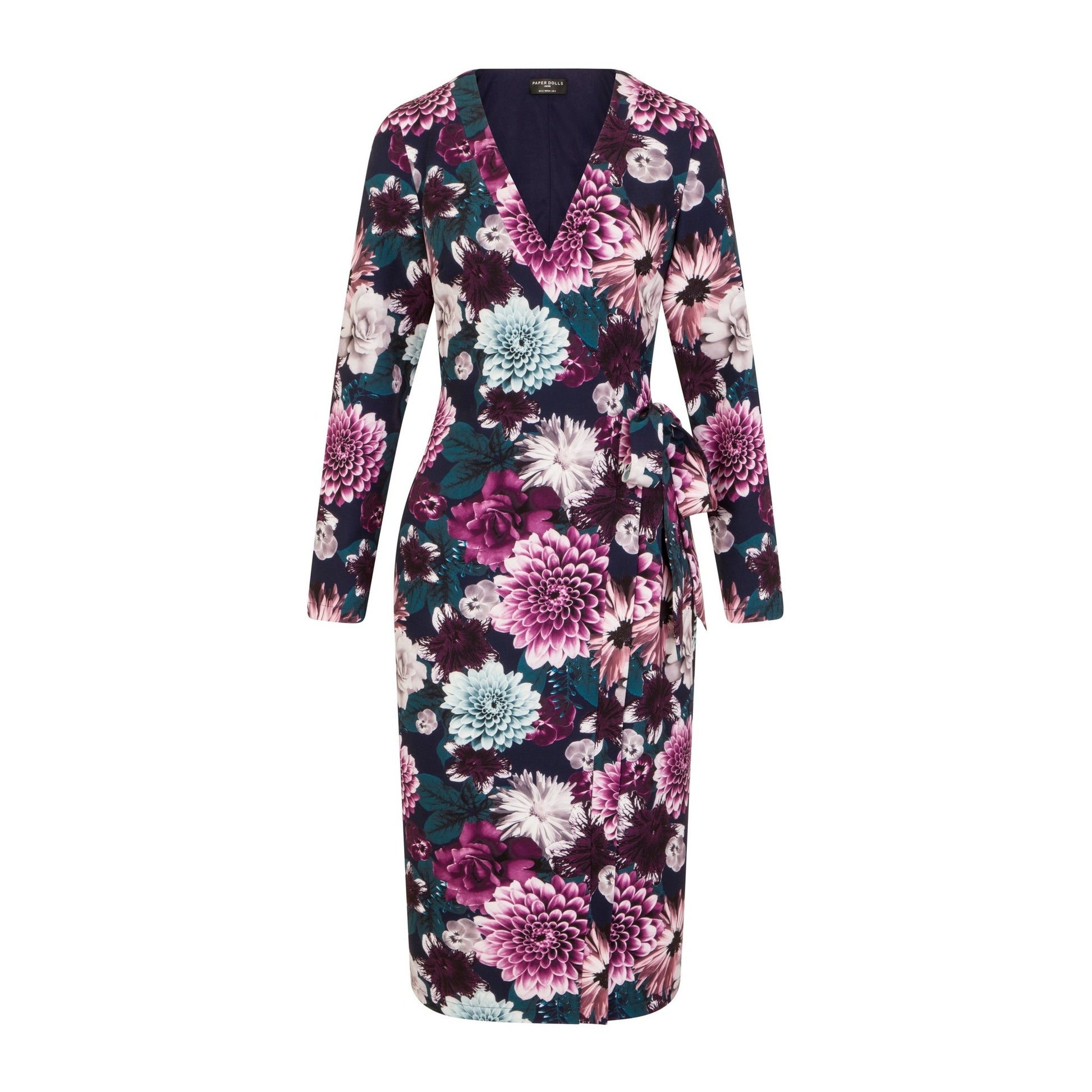 Floral - Front - Paper Dolls Womens-Ladies Paxton Wrap Dress