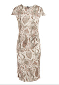 Snake Print - Back - Girls On Film Womens-Ladies Alicia Gathered Side Dress