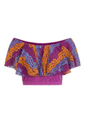 Purple - Front - Girls On Film Womens-Ladies Curtis Lace Overlay Bandeau Top