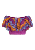 Purple - Front - Girls On Film Womens-Ladies Curtis Lace Overlay Bandeau Top