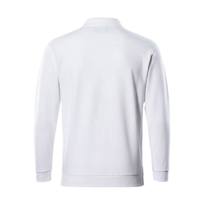 White - Back - Mascot Mens Trinidad Crossover Polo Sweatshirt