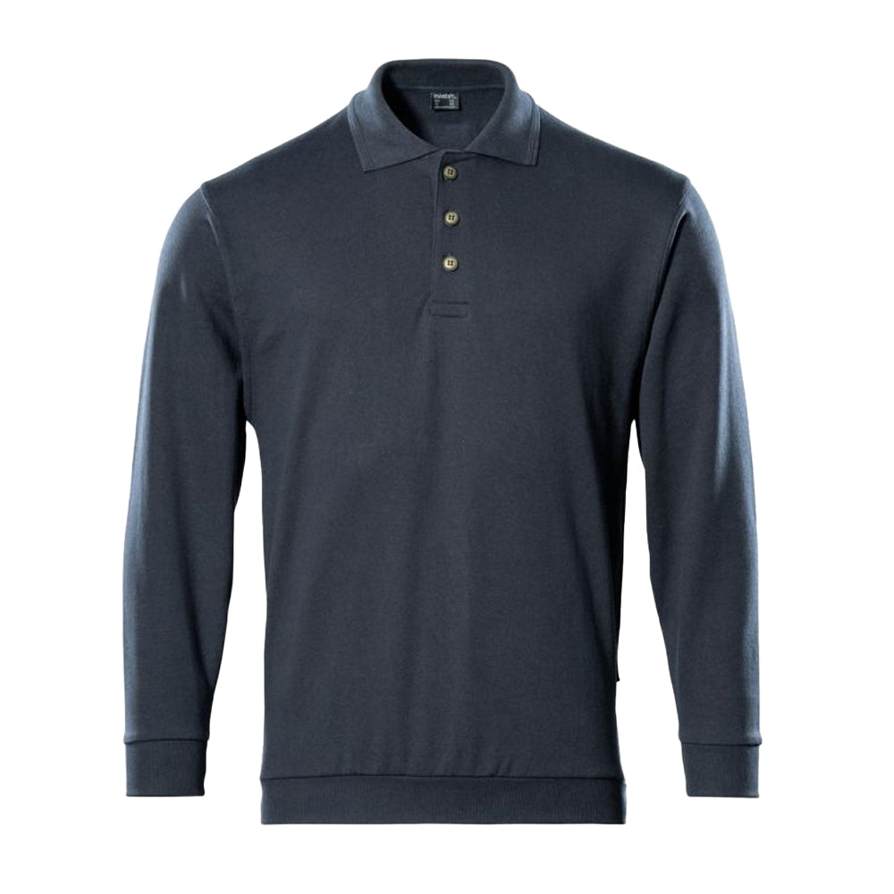 Dark Anthracite - Front - Mascot Mens Trinidad Crossover Polo Sweatshirt