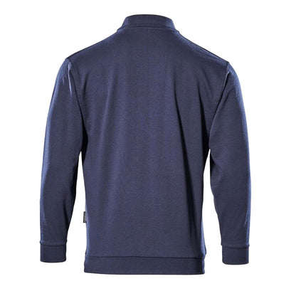 Navy - Back - Mascot Mens Trinidad Crossover Polo Sweatshirt