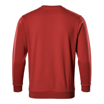 Red - Back - Mascot Mens Crossover Caribien Sweatshirt