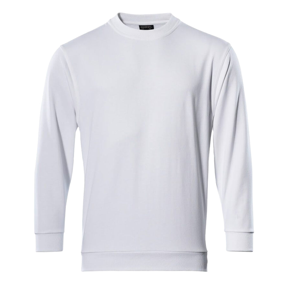 White - Front - Mascot Mens Crossover Caribien Sweatshirt