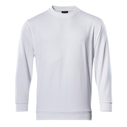 White - Front - Mascot Mens Crossover Caribien Sweatshirt