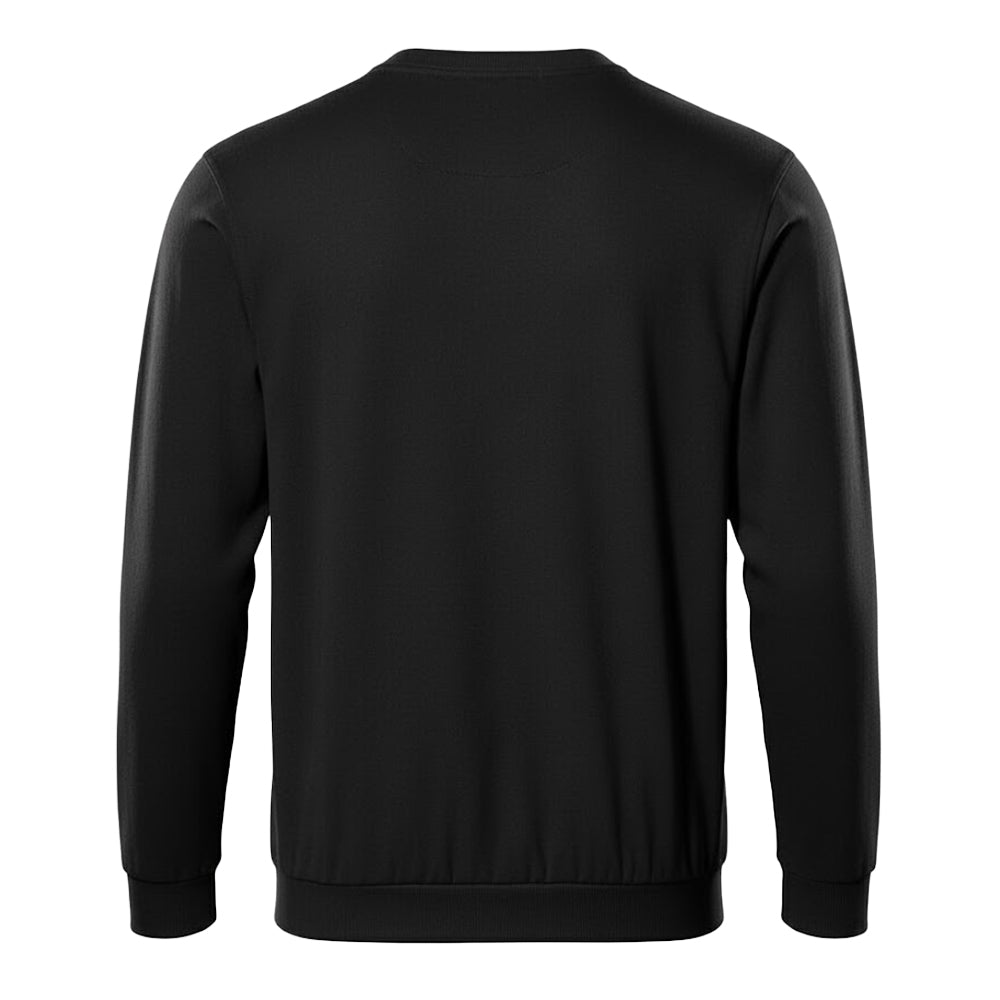 Black - Back - Mascot Mens Crossover Caribien Sweatshirt