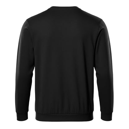Black - Back - Mascot Mens Crossover Caribien Sweatshirt