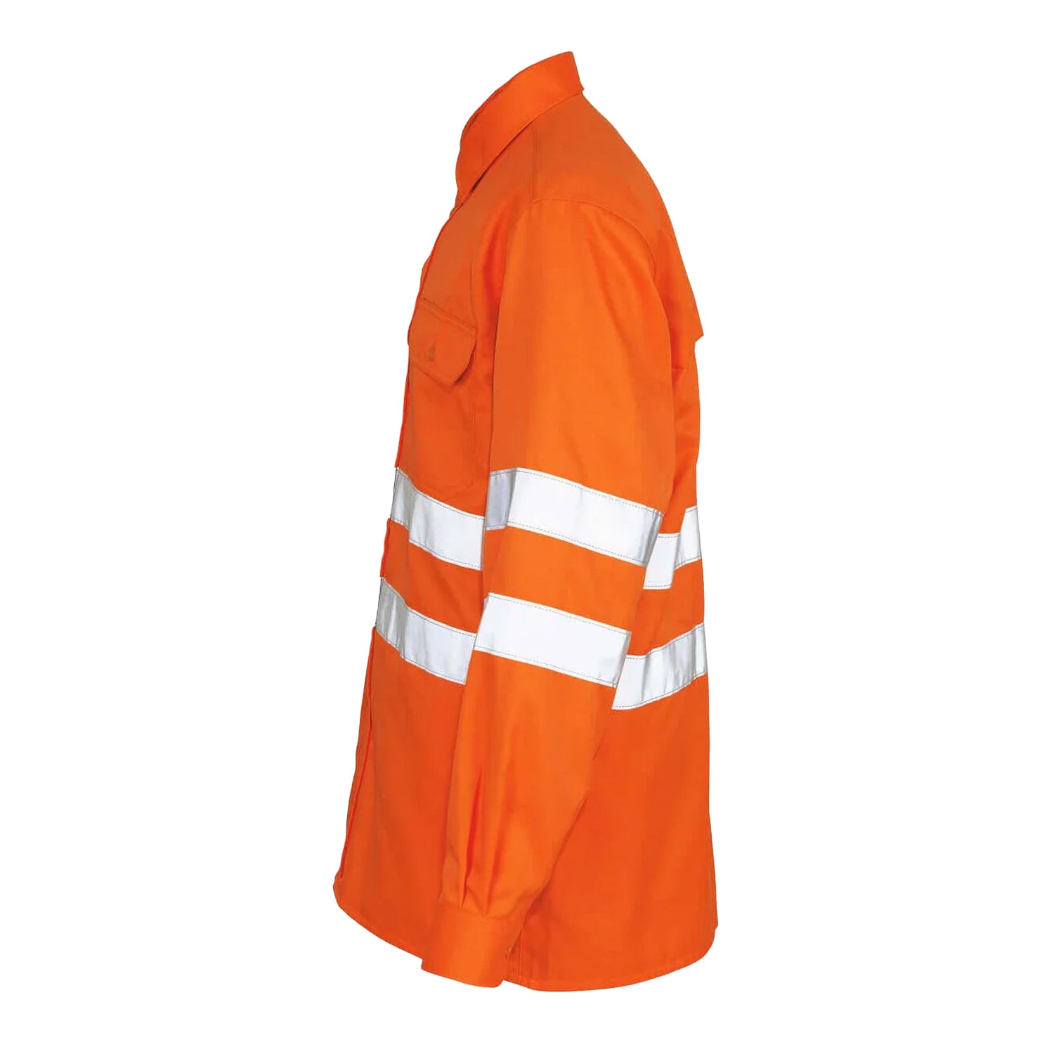 Hi Vis Orange - Back - Mascot Mens Safe Classic Jona Hi-Vis Shirt