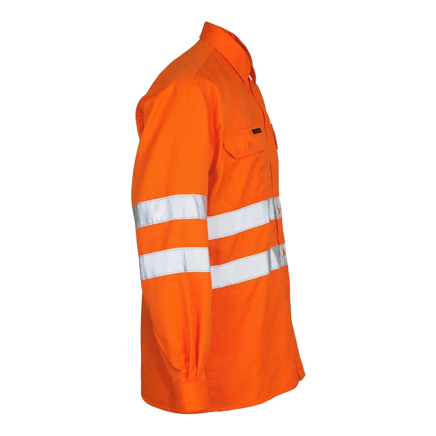 Hi Vis Orange - Side - Mascot Mens Safe Classic Jona Hi-Vis Shirt