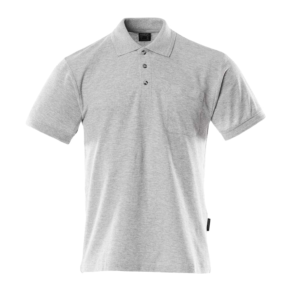 Grey - Front - Mascot Mens Borneo Crossover Polo Shirt