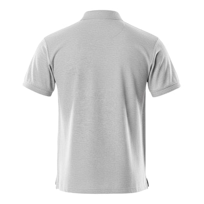Grey - Back - Mascot Mens Borneo Crossover Polo Shirt