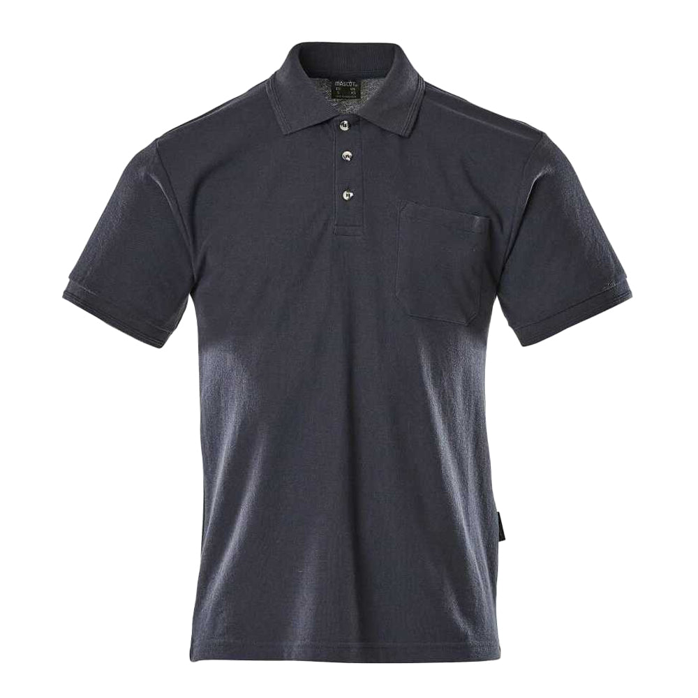 Navy - Front - Mascot Mens Borneo Crossover Polo Shirt