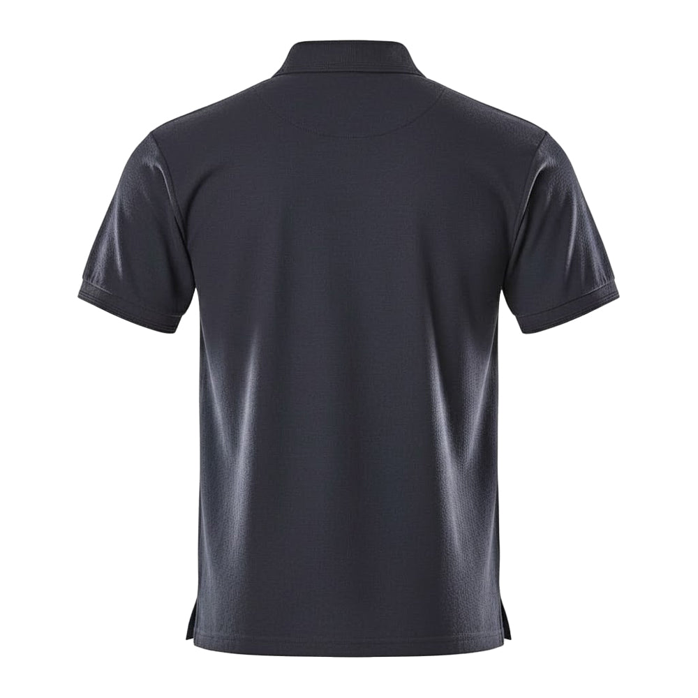 Navy - Back - Mascot Mens Borneo Crossover Polo Shirt