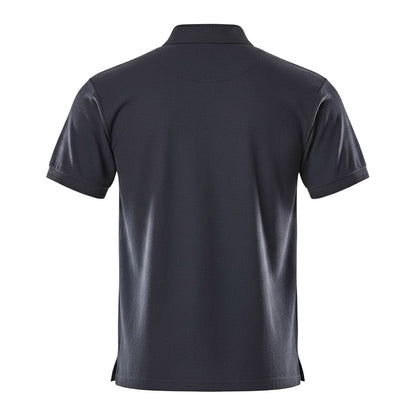 Navy - Back - Mascot Mens Borneo Crossover Polo Shirt