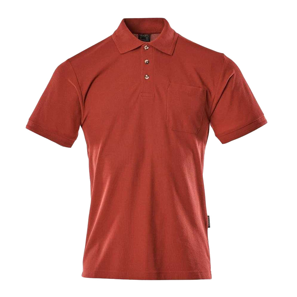 Red - Front - Mascot Mens Borneo Crossover Polo Shirt