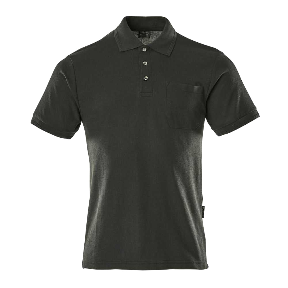 Black - Front - Mascot Mens Borneo Crossover Polo Shirt