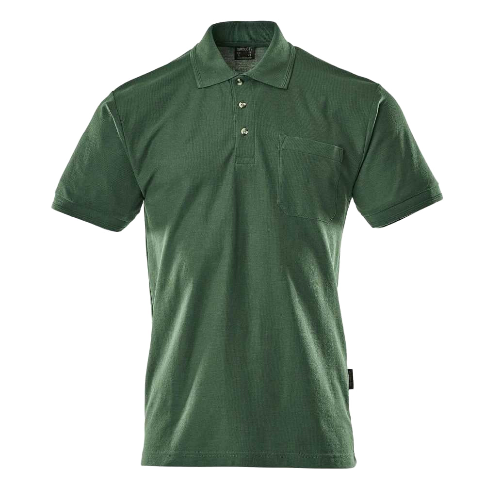 Green - Front - Mascot Mens Borneo Crossover Polo Shirt