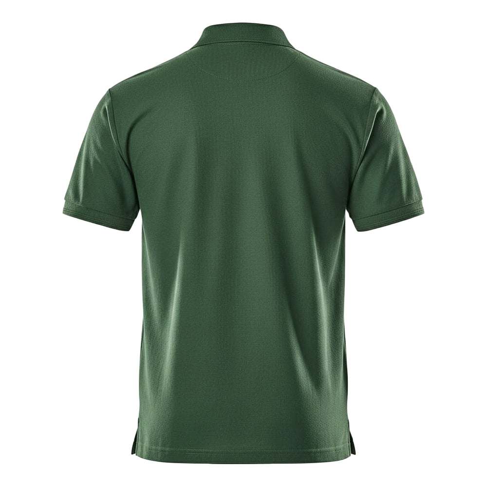 Green - Back - Mascot Mens Borneo Crossover Polo Shirt