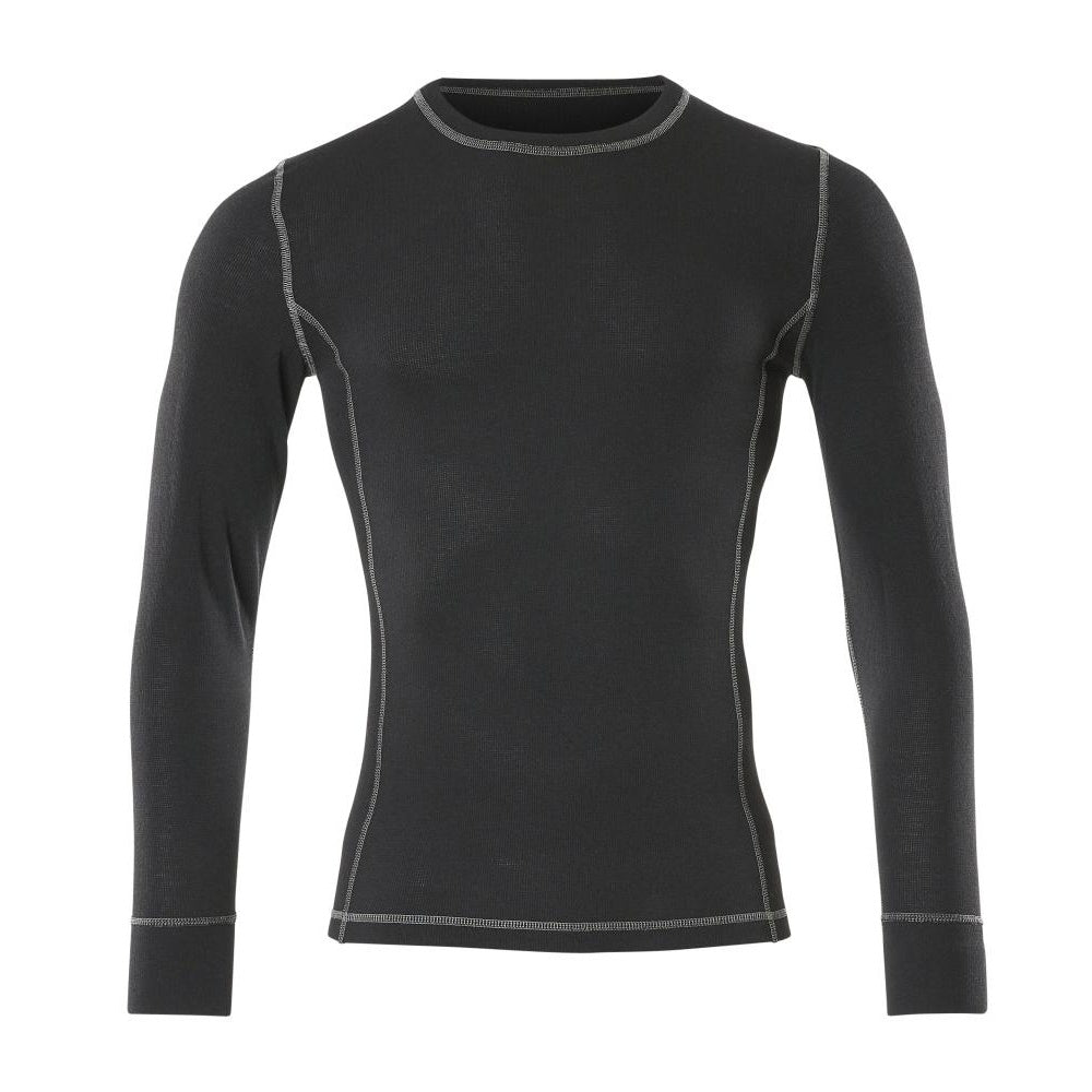 Black - Front - Mascot Mens Crossover Logrono Base Layer Top