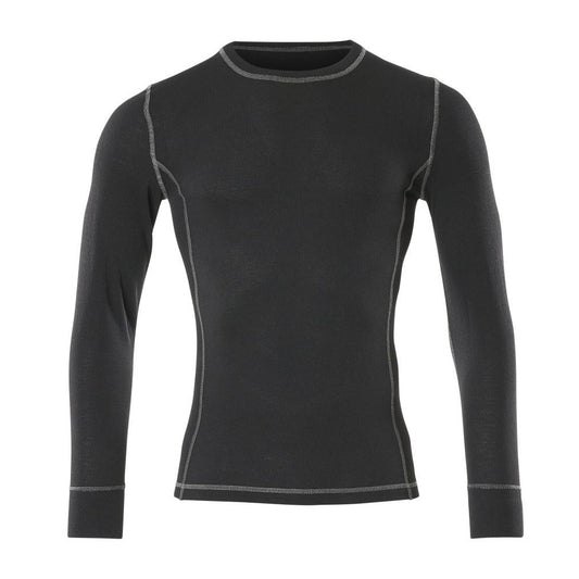 Black - Front - Mascot Mens Crossover Logrono Base Layer Top