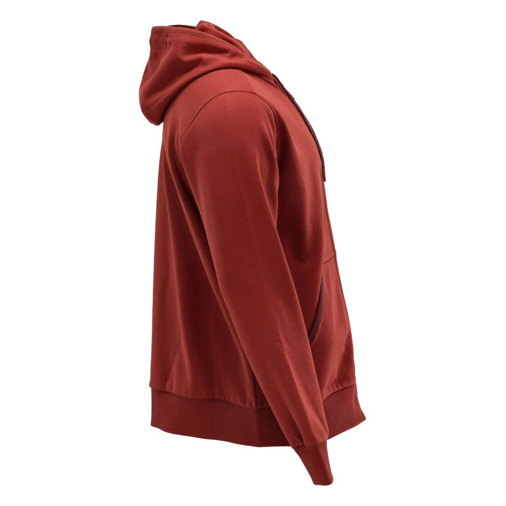 Autumn Red - Side - Mascot Unisex Adult Plain Full Zip Hoodie