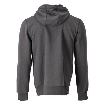 Stone Grey - Back - Mascot Unisex Adult Plain Full Zip Hoodie