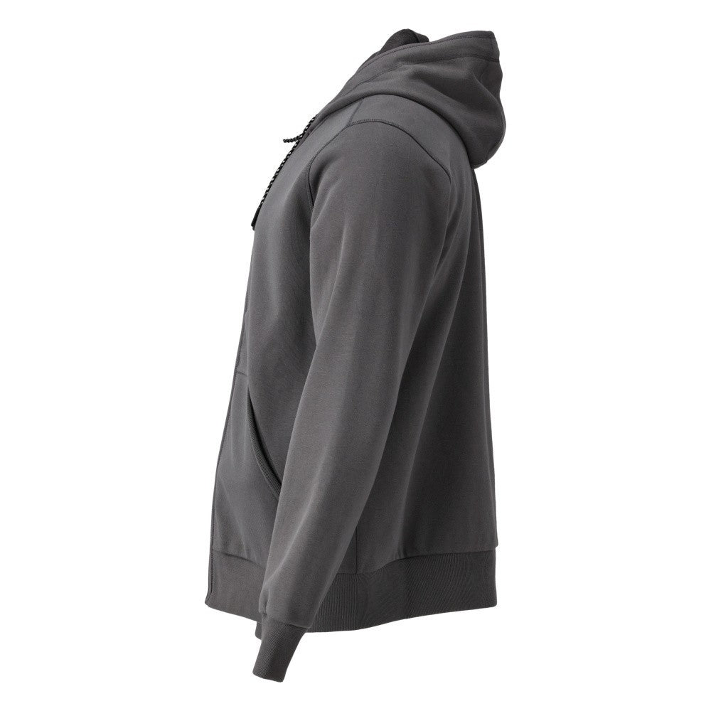 Stone Grey - Lifestyle - Mascot Unisex Adult Plain Full Zip Hoodie