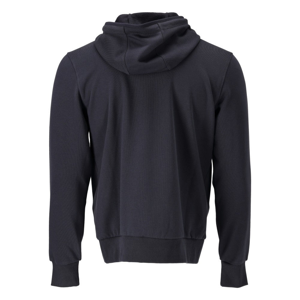 Dark Navy - Back - Mascot Unisex Adult Plain Full Zip Hoodie