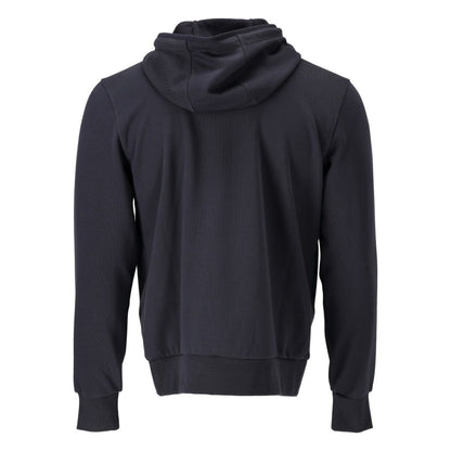 Dark Navy - Back - Mascot Unisex Adult Plain Full Zip Hoodie