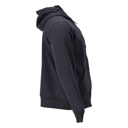 Dark Navy - Side - Mascot Unisex Adult Plain Full Zip Hoodie