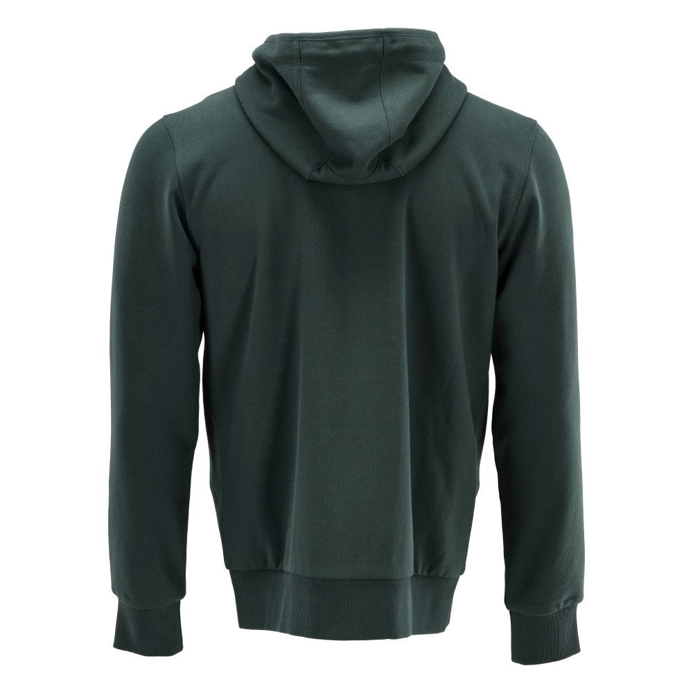 Forest Green - Back - Mascot Unisex Adult Plain Full Zip Hoodie