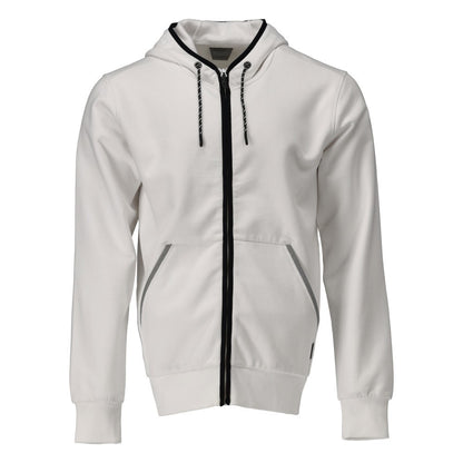 White - Front - Mascot Unisex Adult Plain Full Zip Hoodie