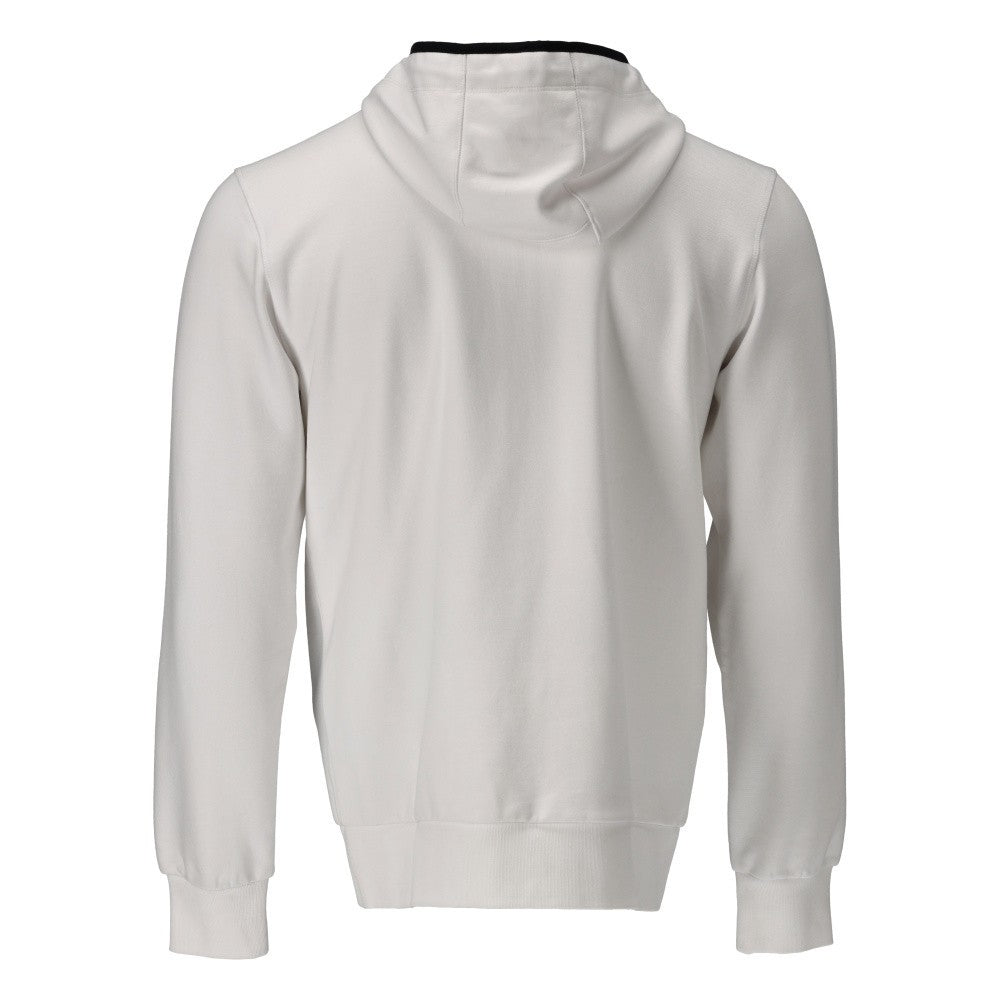 White - Back - Mascot Unisex Adult Plain Full Zip Hoodie
