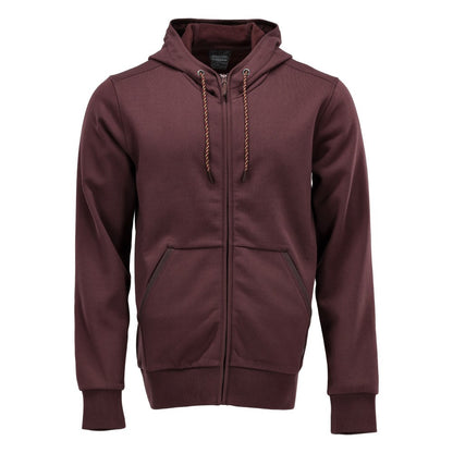 Bordeaux - Front - Mascot Unisex Adult Plain Full Zip Hoodie