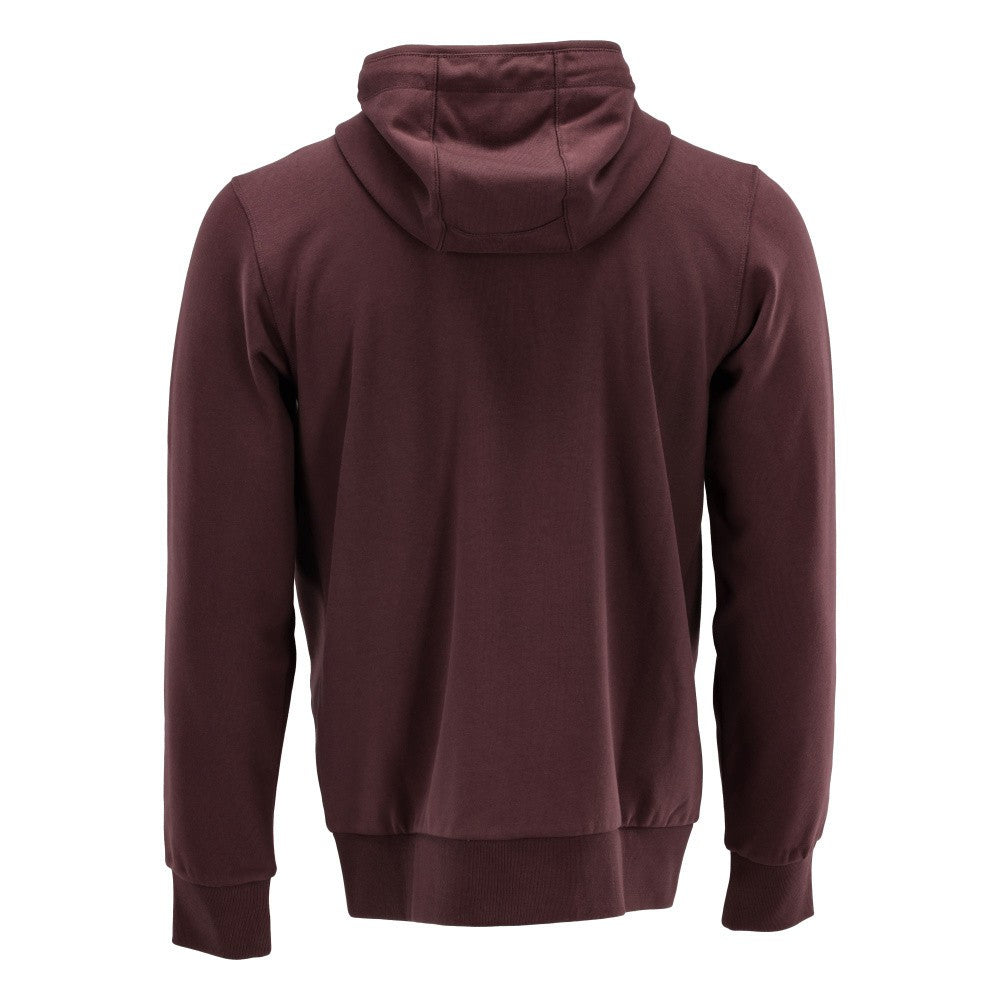 Bordeaux - Back - Mascot Unisex Adult Plain Full Zip Hoodie