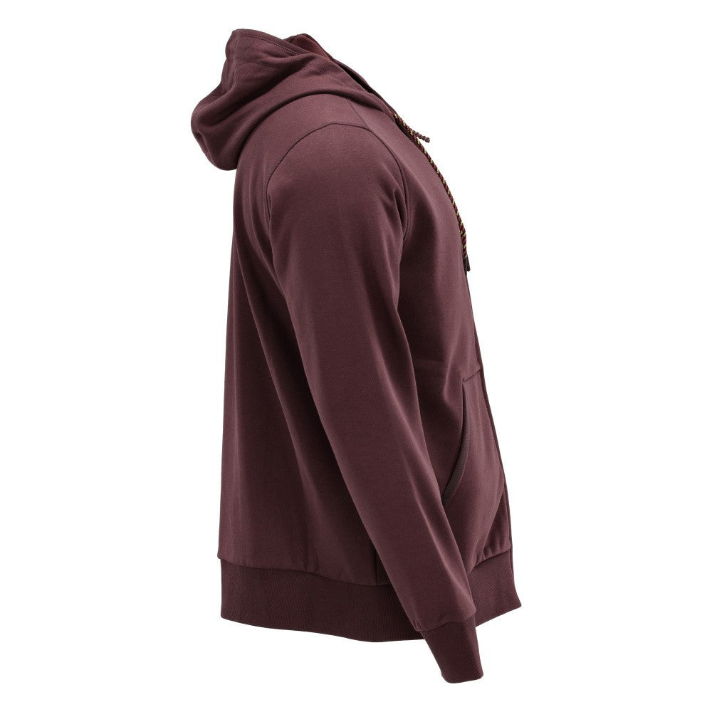 Bordeaux - Side - Mascot Unisex Adult Plain Full Zip Hoodie