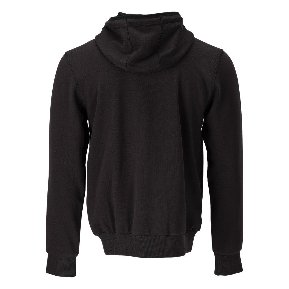 Black - Back - Mascot Unisex Adult Plain Full Zip Hoodie