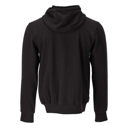 Black - Back - Mascot Unisex Adult Plain Full Zip Hoodie