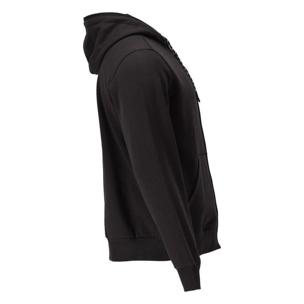 Black - Side - Mascot Unisex Adult Plain Full Zip Hoodie