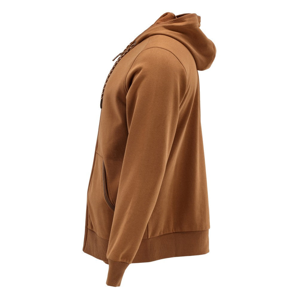 Nut Brown - Lifestyle - Mascot Unisex Adult Plain Full Zip Hoodie