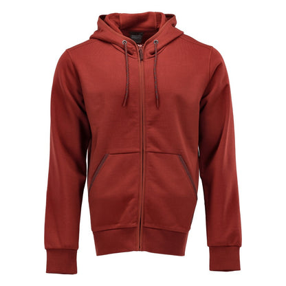 Autumn Red - Front - Mascot Unisex Adult Plain Full Zip Hoodie