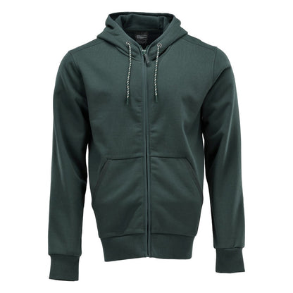 Forest Green - Front - Mascot Unisex Adult Plain Full Zip Hoodie