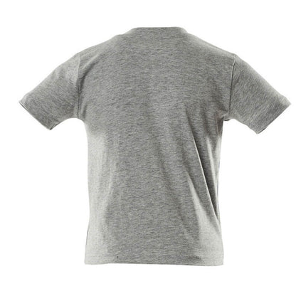 Grey - Back - Mascot Childrens-Kids Accelerate Flecked T-Shirt