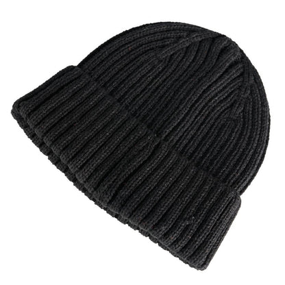 Black - Back - Mascot Plain Beanie