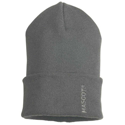 Stone Grey - Front - Mascot Complete Ribbed Knitted Beanie
