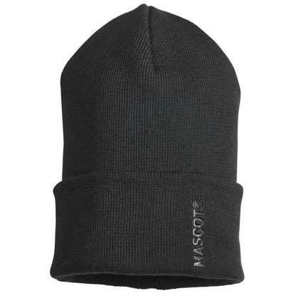 Black - Front - Mascot Complete Ribbed Knitted Beanie