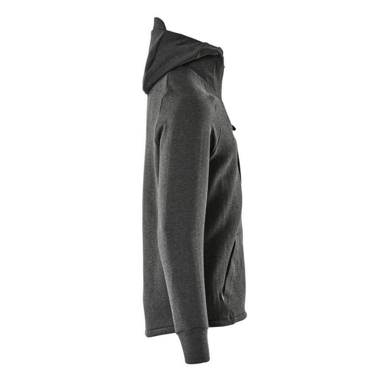 Black - Side - Mascot Mens Advanced Full Zip Hoodie