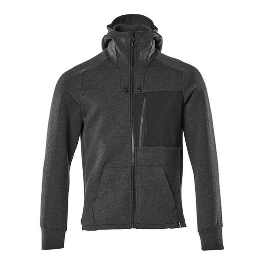 Black - Front - Mascot Mens Advanced Full Zip Hoodie